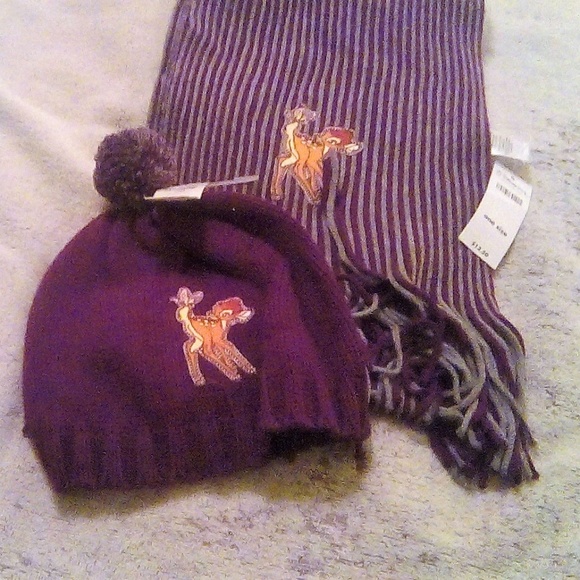 Disney Other - NWT Disney Bambi Scarf & Hat Set  $5/with purchase